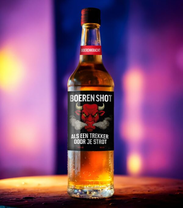 BOEREN SHOT – ALS EEN TREKKER DOOR JE STROT! - Afbeelding 2